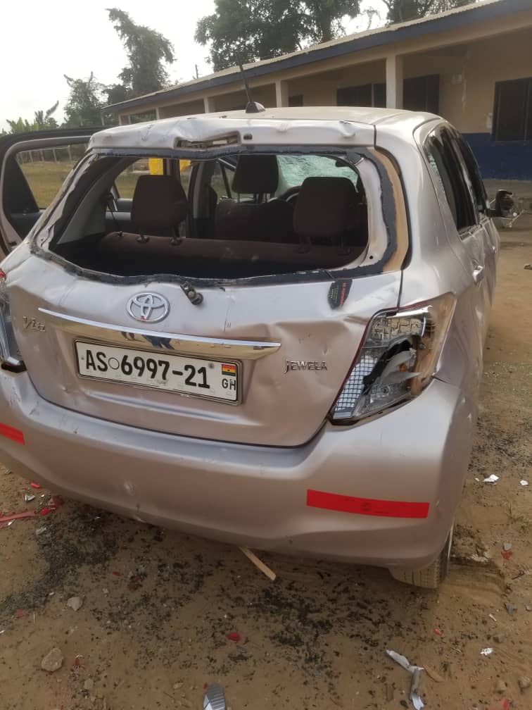 Photos: SHS students attack teachers, vandalise school property over poor WASCCE results, 40 arrested