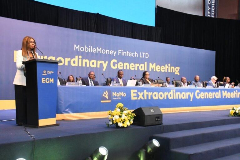 Madam-Victoria-Bright-Chairperson-of-MobileMoney-Fintech-LTD-MMF-leading-the-proceedings-at-the-EGM-768x512