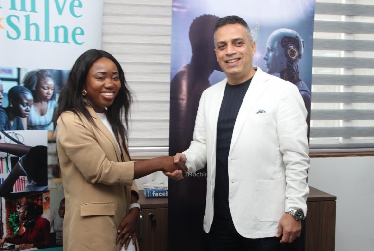 Ibrahim Misto, Chief Digital Officer of MTN Ghana and Yvonne Dumor, Co‑Founder of Thrive & Shine
