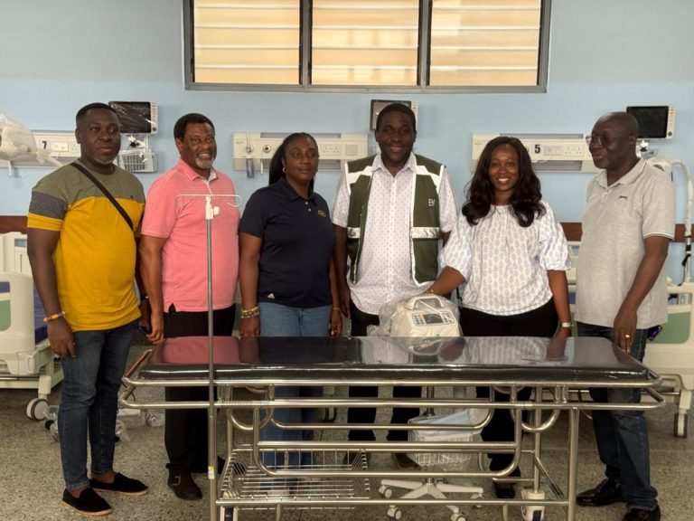 Project Team led by Georgina Asare Fiagbenu (3rd from Left), Acting General Manager - Sustainability and Shared Value conducts final inspection before the handover